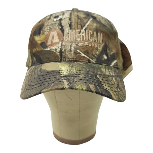 Realtree AP HD Camo Strapback Cap Trucker Hunting Hat American Pipe Supply NEW - Picture 10 of 14